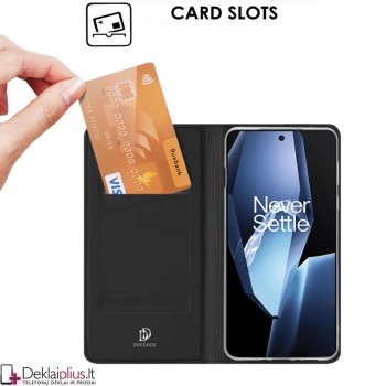 Dux Ducis Skin Pro dirbtinės odos dėklas - juodas (Oneplus 13R) Dux Ducis Skin Pro dirbtinės odos dėklas - juodas (Oneplus 13R)